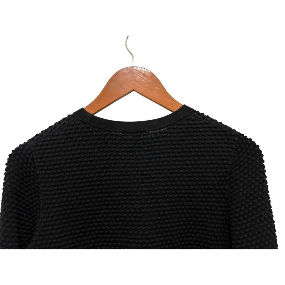 COS Waffle Stitch Cotton Jumper Dot Textured Knit Sweater in Black Size XSmall - Picture 9 of 9